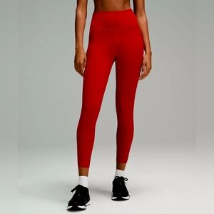 New w/tags Lululemon Base Pace High-Rise Crop Tight 23" dark red size 6